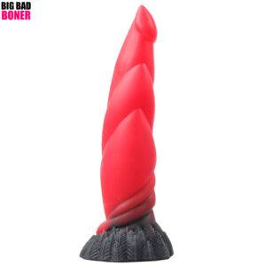 Griffin dildo solid red black - BigBadBoner