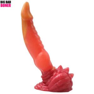 Raptor dildo solid yellow orange red - BigBadBoner